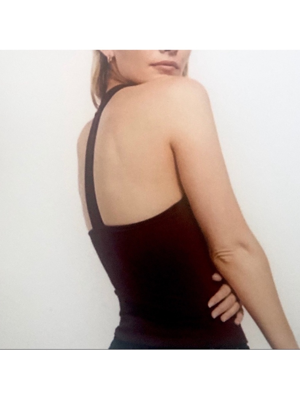 Intimately Free People Hang Out Cami Burgundy halter Tank NWT Garnett M buttons - Picture 6 of 9